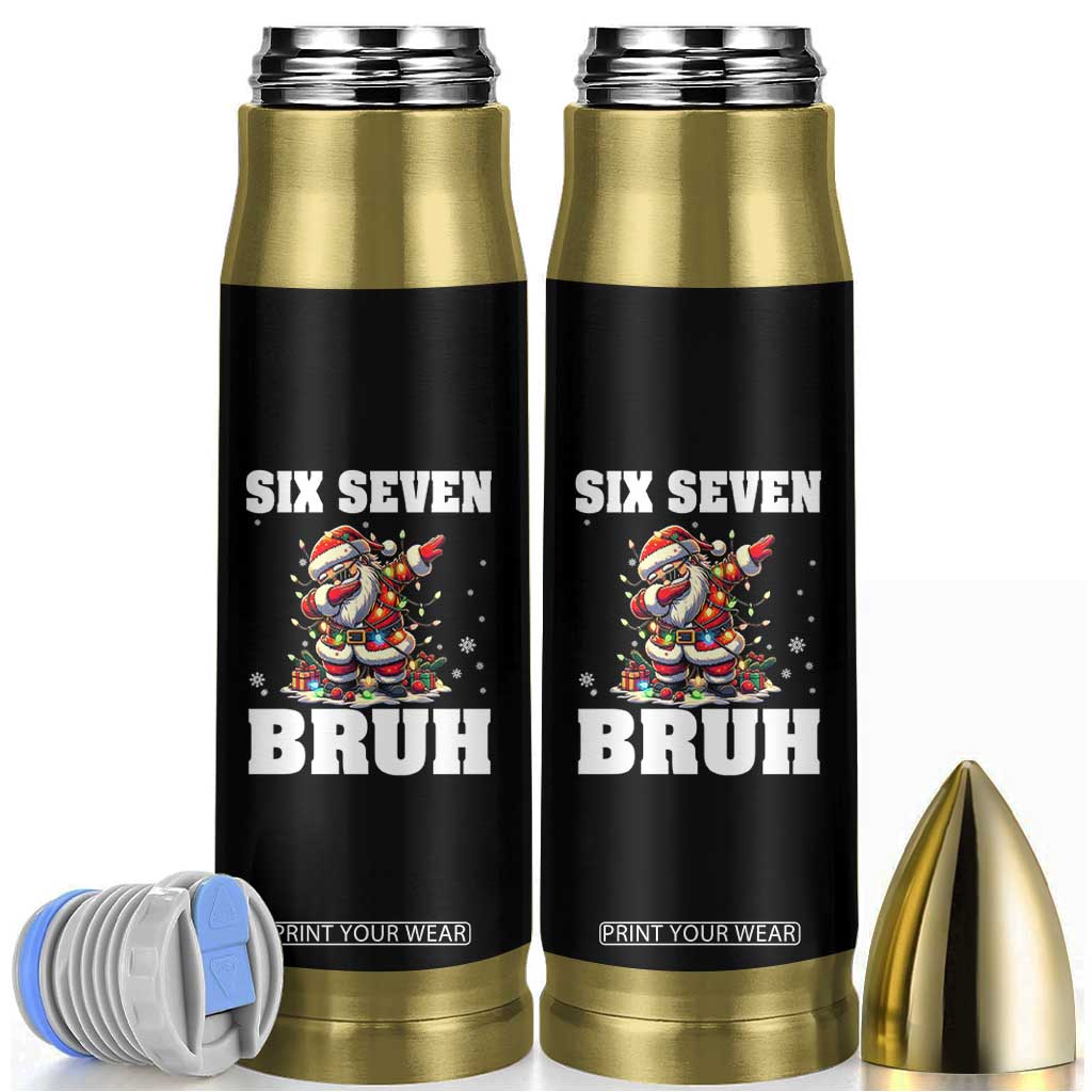 Funny Christmas 67 Six Seven Bruh Bullet Tumbler Dabbing Santa TS11 Black Print Your Wear