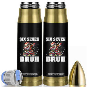 Funny Christmas 67 Six Seven Bruh Bullet Tumbler Dabbing Santa TS11 Black Print Your Wear