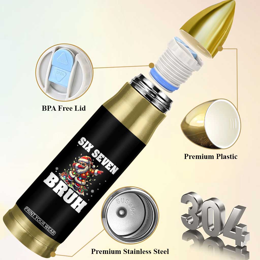 Funny Christmas 67 Six Seven Bruh Bullet Tumbler Dabbing Santa TS11 Print Your Wear