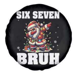 Funny Christmas 67 Six Seven Bruh Spare Tire Cover Dabbing Santa TS11 Print Your Wear