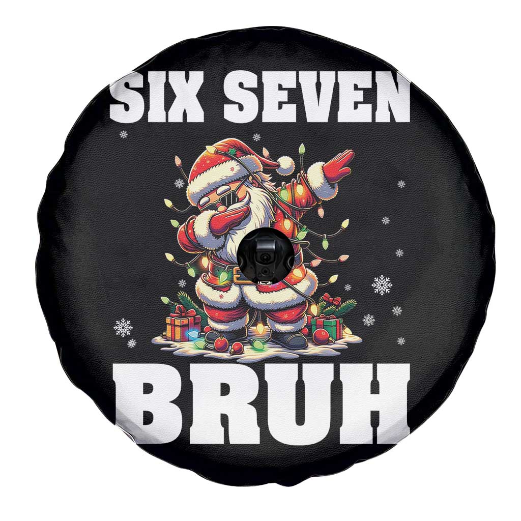 Funny Christmas 67 Six Seven Bruh Spare Tire Cover Dabbing Santa TS11 Print Your Wear
