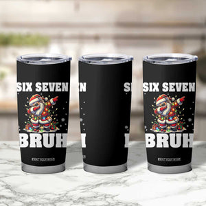 Funny Christmas 67 Six Seven Bruh Tumbler Cup Dabbing Santa TS11 Print Your Wear