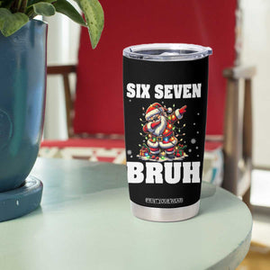 Funny Christmas 67 Six Seven Bruh Tumbler Cup Dabbing Santa TS11 Print Your Wear