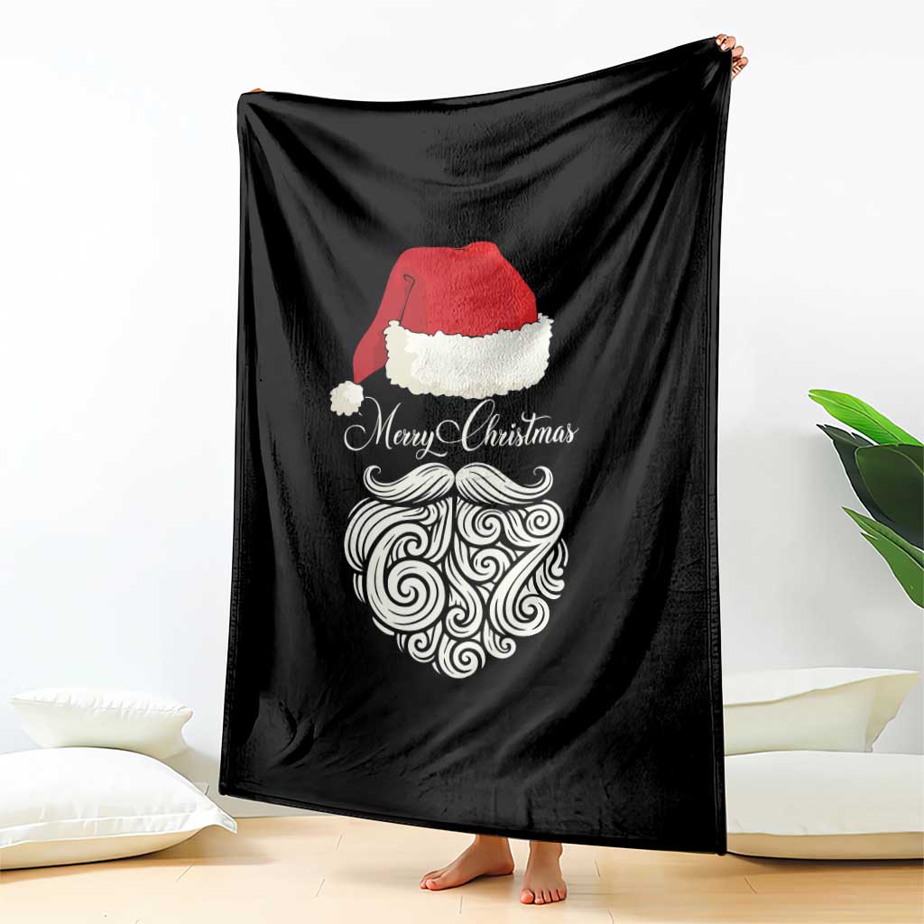 6 7 Xmas 67 Santa Six Seven Meme Merry Christmas Throw Blanket TS11 Print Your Wear