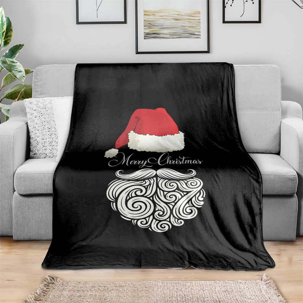6 7 Xmas 67 Santa Six Seven Meme Merry Christmas Throw Blanket TS11 Print Your Wear