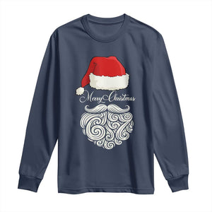 6 7 Xmas 67 Santa Six Seven Meme Merry Christmas Long Sleeve Shirt TS11 Navy Print Your Wear