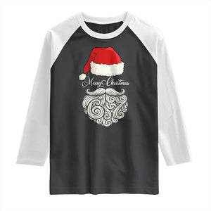 6 7 Xmas 67 Santa Six Seven Meme Merry Christmas Raglan Shirt TS11 Black White Print Your Wear