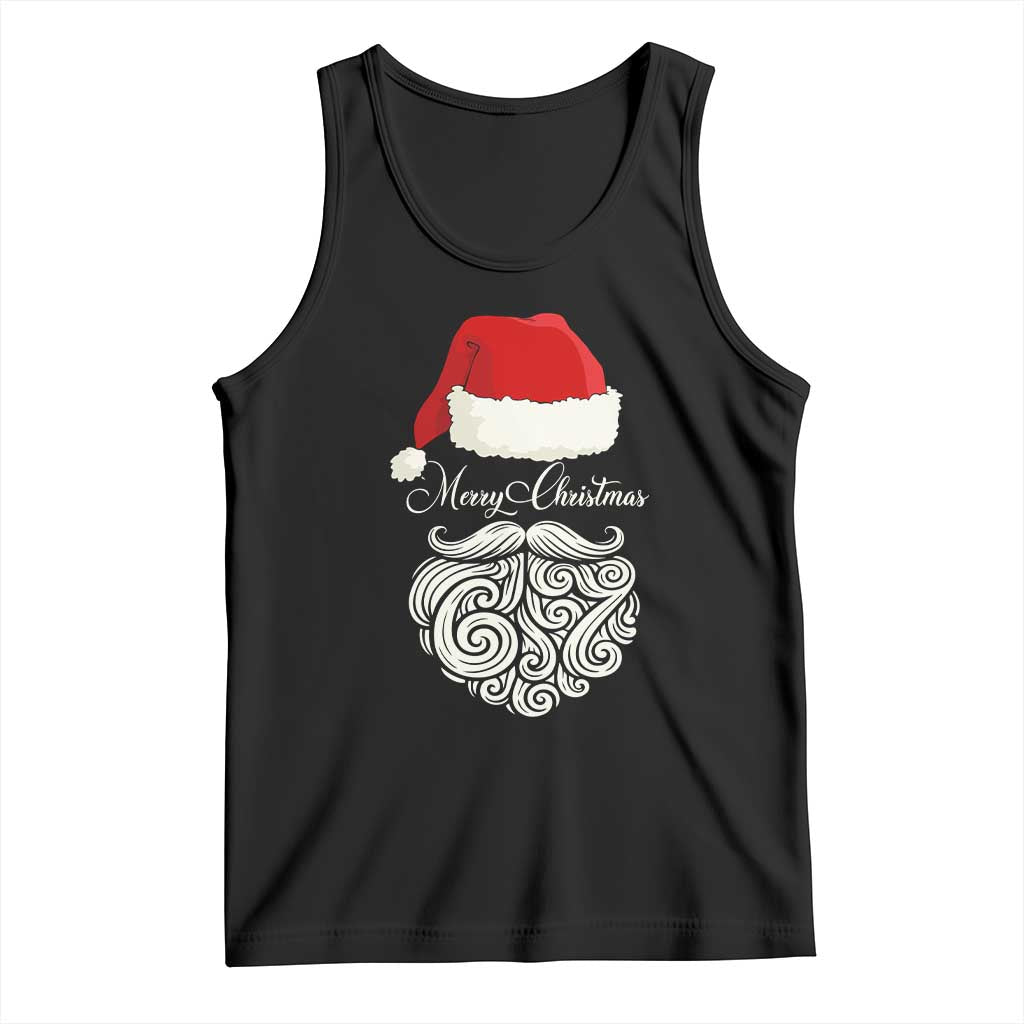 6 7 Xmas 67 Santa Six Seven Meme Merry Christmas Tank Top TS11 Black Print Your Wear