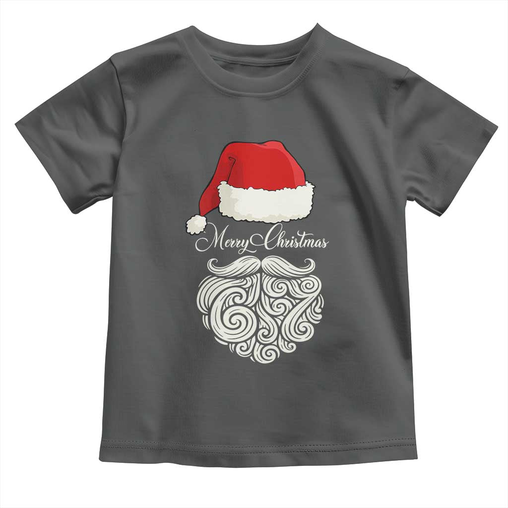 6 7 Xmas 67 Santa Six Seven Meme Merry Christmas Toddler T Shirt TS11 Dark Heather Print Your Wear
