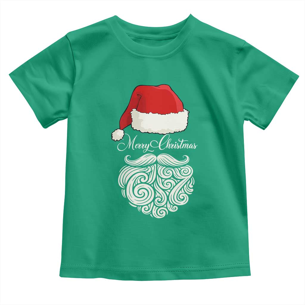 6 7 Xmas 67 Santa Six Seven Meme Merry Christmas Toddler T Shirt TS11 Irish Green Print Your Wear