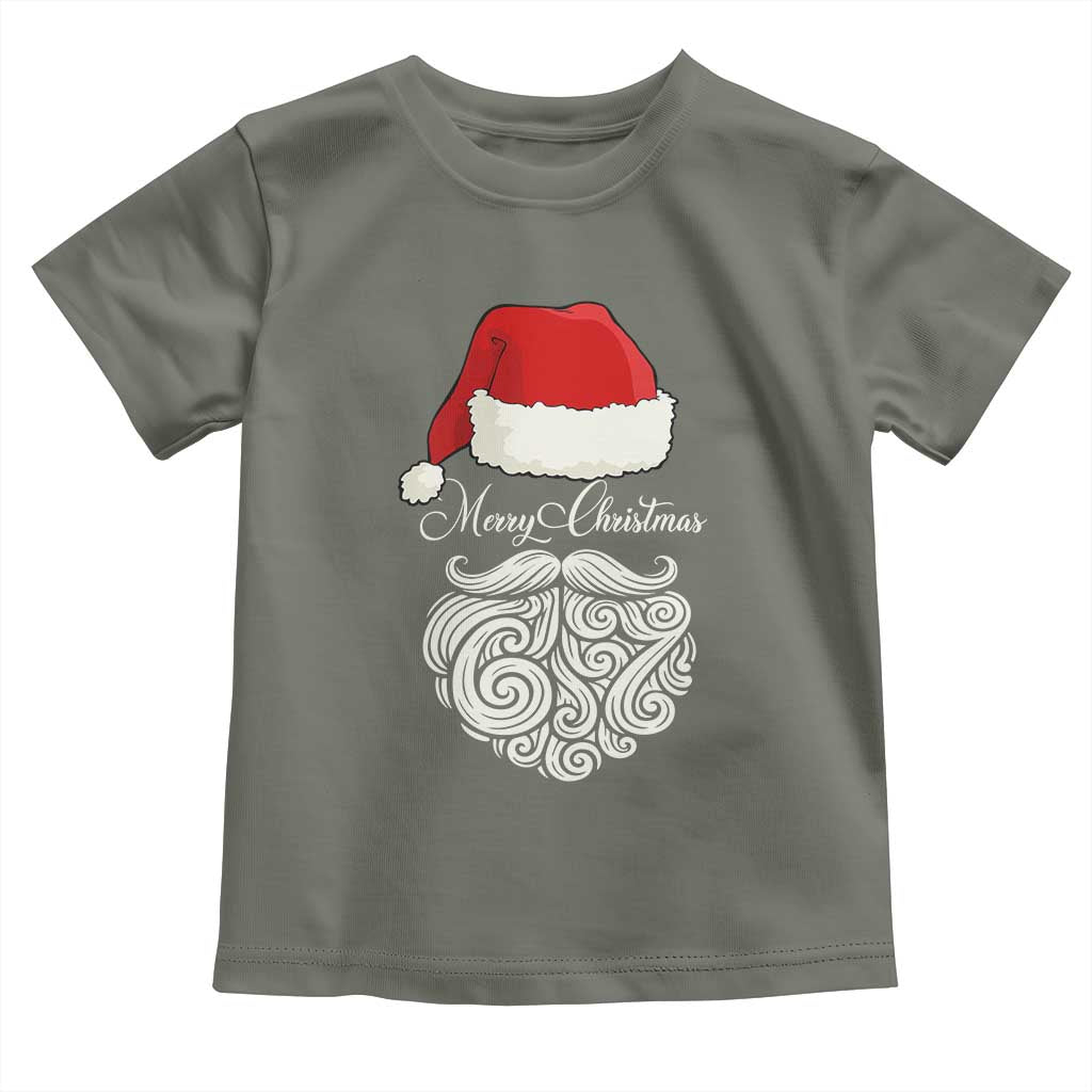 6 7 Xmas 67 Santa Six Seven Meme Merry Christmas Toddler T Shirt TS11 Military Green Print Your Wear