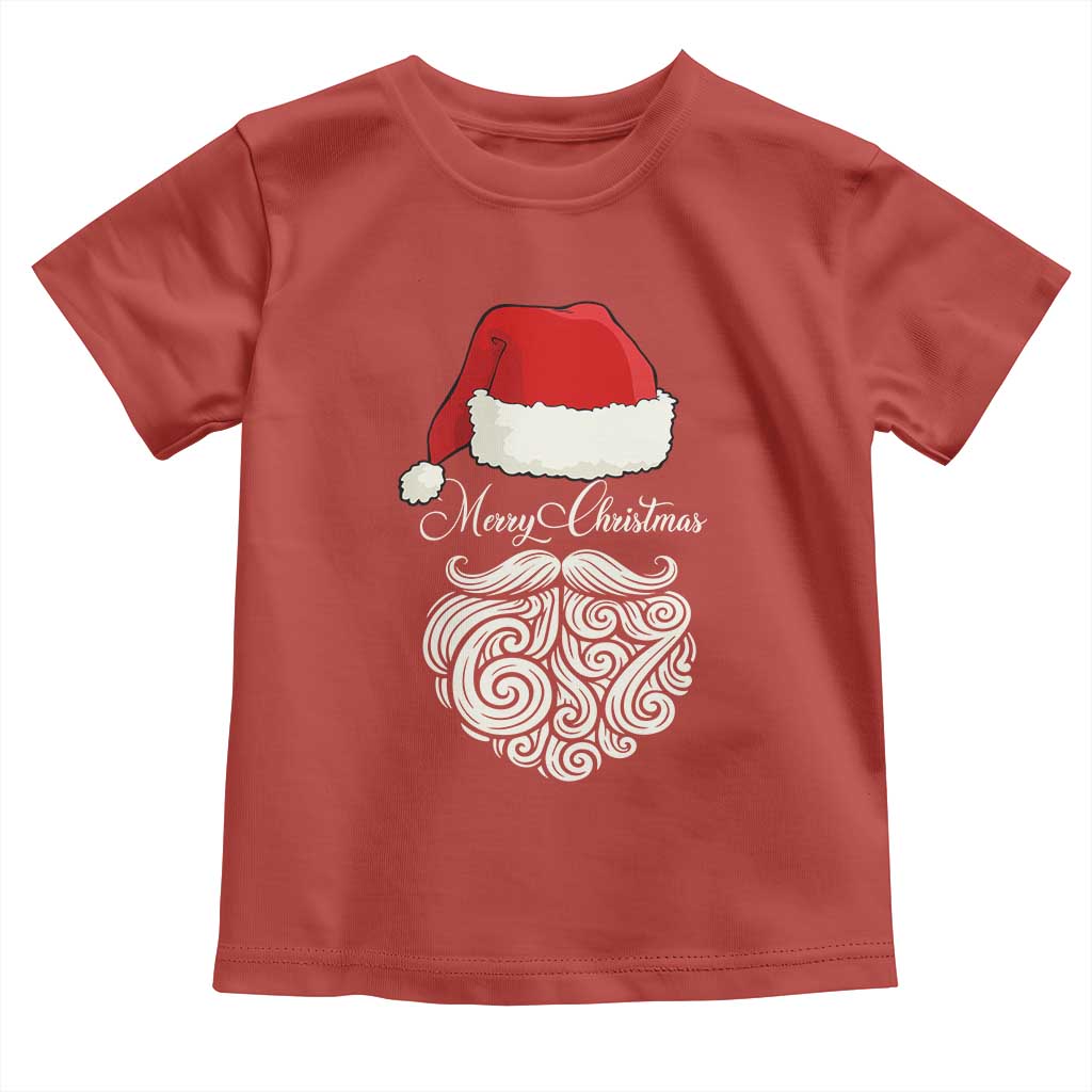 6 7 Xmas 67 Santa Six Seven Meme Merry Christmas Toddler T Shirt TS11 Red Print Your Wear