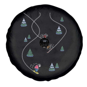 Funny Pixel Ski Snowboard Winter Sport Game Lover Spare Tire Cover TS11 Print Your Wear