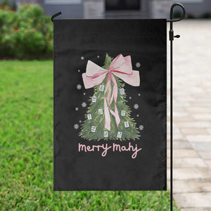 Funny Christmas Mahjong Garden Flag Merry Mahj Xmas Tree Gambling Chinese Game TS11 Print Your Wear