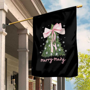 Funny Christmas Mahjong Garden Flag Merry Mahj Xmas Tree Gambling Chinese Game TS11 Print Your Wear