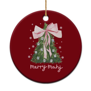 Funny Christmas Mahjong Ceramic Ornament Merry Mahj Xmas Tree Gambling Chinese Game TS11 1pc Red Print Your Wear