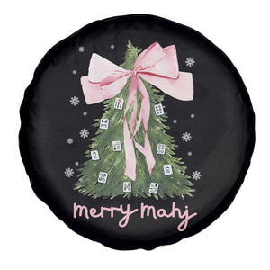Funny Christmas Mahjong Spare Tire Cover Merry Mahj Xmas Tree Gambling Chinese Game TS11 Print Your Wear