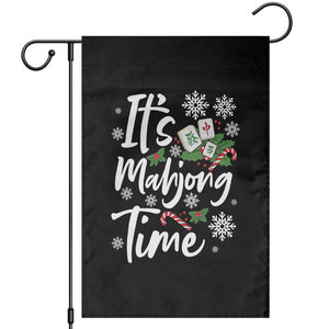 Funny Christmas Mahjong Garden Flag It Is Mahjong Time Gambling Xmas Chinese Game TS11 Black Print Your Wear