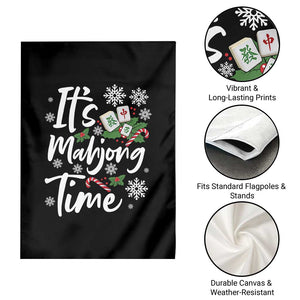 Funny Christmas Mahjong Garden Flag It Is Mahjong Time Gambling Xmas Chinese Game TS11 Print Your Wear