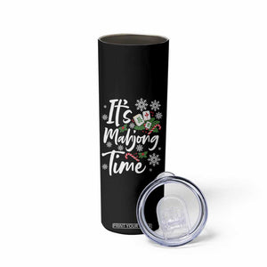 Funny Christmas Mahjong Skinny Tumbler It Is Mahjong Time Gambling Xmas Chinese Game TS11 Print Your Wear
