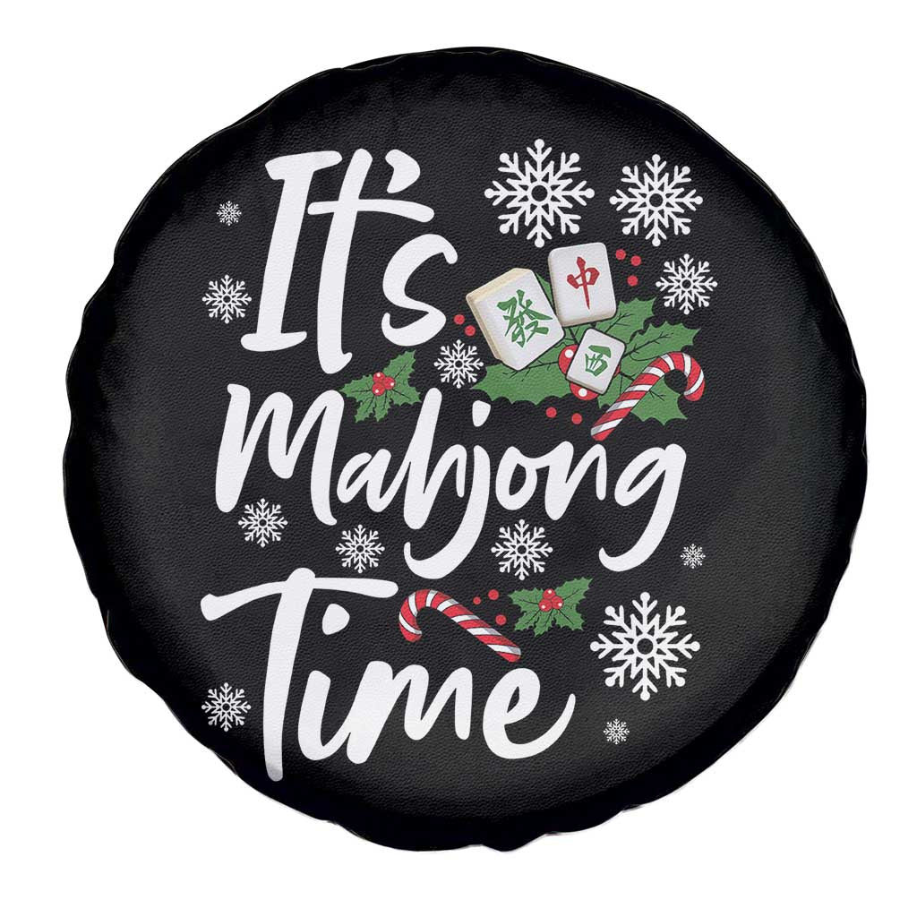 Funny Christmas Mahjong Spare Tire Cover It Is Mahjong Time Gambling Xmas Chinese Game TS11 Print Your Wear