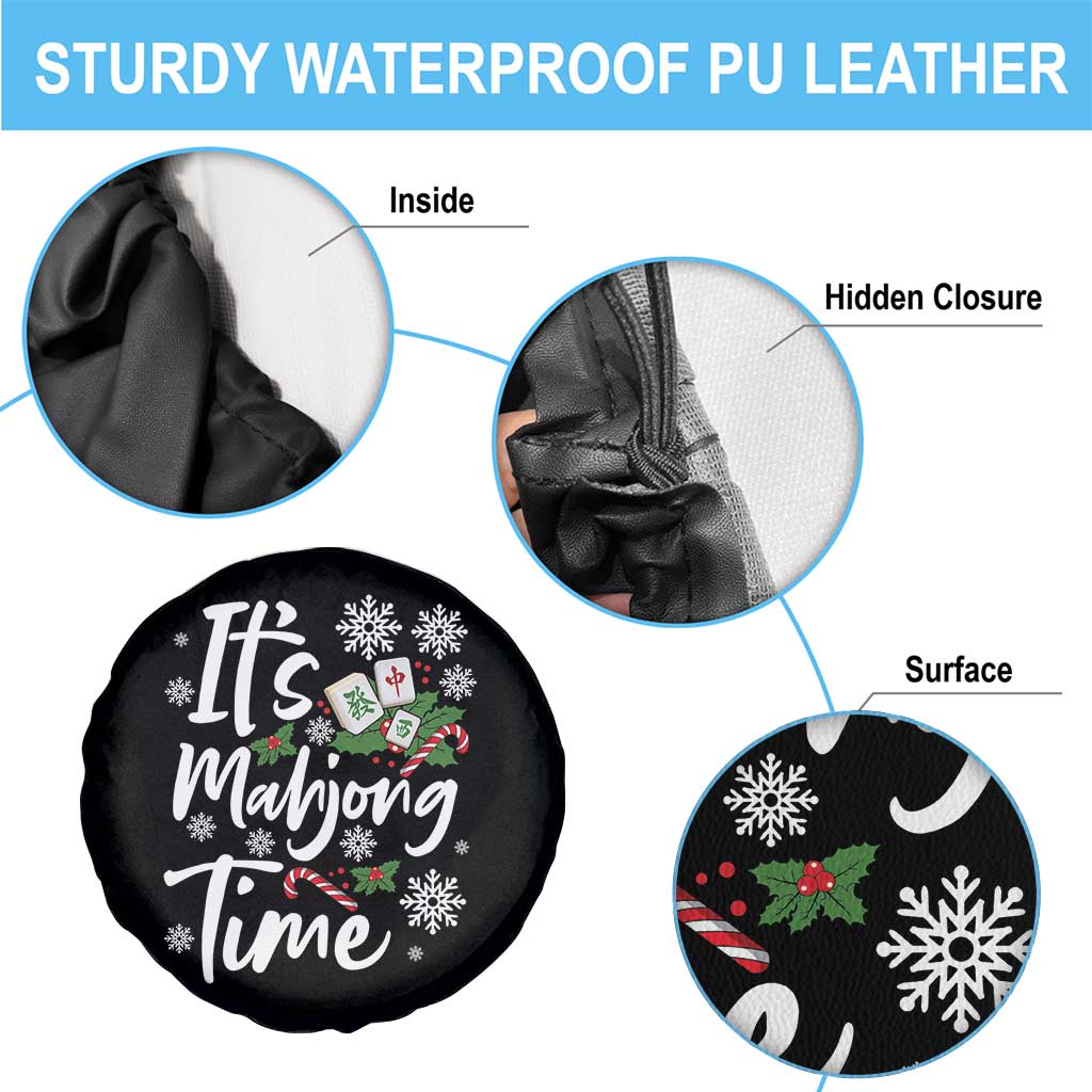 Funny Christmas Mahjong Spare Tire Cover It Is Mahjong Time Gambling Xmas Chinese Game TS11 Print Your Wear
