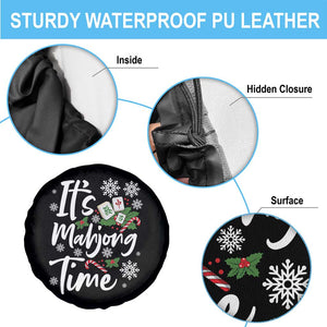Funny Christmas Mahjong Spare Tire Cover It Is Mahjong Time Gambling Xmas Chinese Game TS11 Print Your Wear