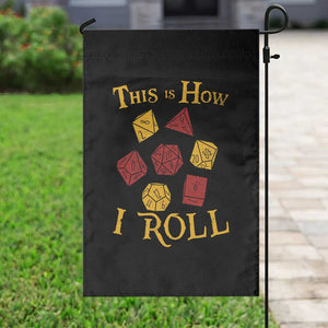 Funny RPG Tabletop Dice Garden Flag This Is How I Roll Vintage D20 TS11 Print Your Wear