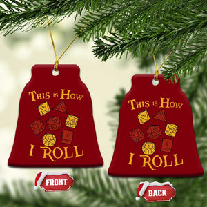Funny RPG Tabletop Dice Ceramic Ornament This Is How I Roll Vintage D20 TS11 Print Your Wear
