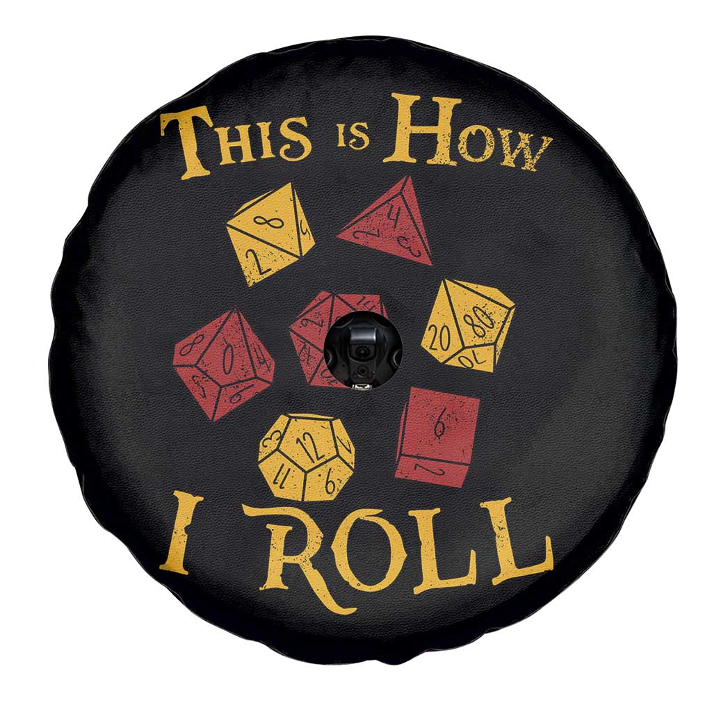 Funny RPG Tabletop Dice Spare Tire Cover This Is How I Roll Vintage D20 TS11 Print Your Wear