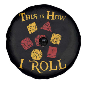 Funny RPG Tabletop Dice Spare Tire Cover This Is How I Roll Vintage D20 TS11 Print Your Wear