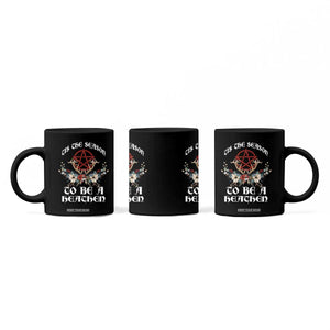 Tis The Season To Be The Heathen Coffee Mug Pagan Christmas Yule Holiday Pentagram TS11 Print Your Wear