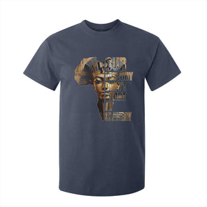 Our History Didn't Start At Slavery T Shirt For Kid Black History Month Ancient Egyptian TS11 Navy Print Your Wear