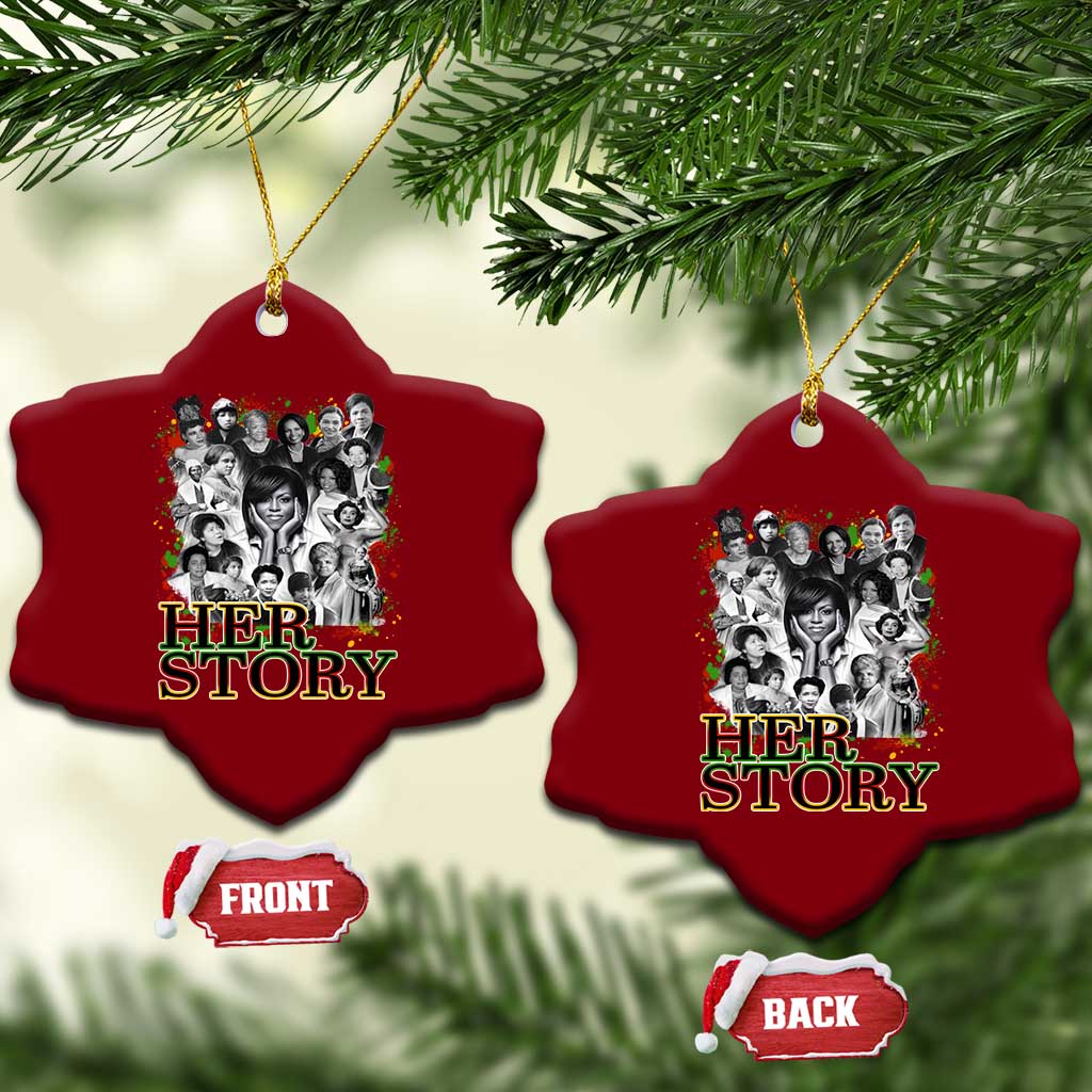 Black Women History Ceramic Ornament Her Story Black History Month TS11 Print Your Wear