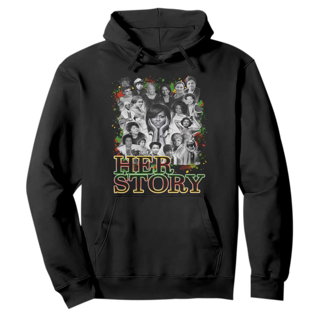 Black Women History Hoodie Her Story Black History Month TS11 Black Print Your Wear