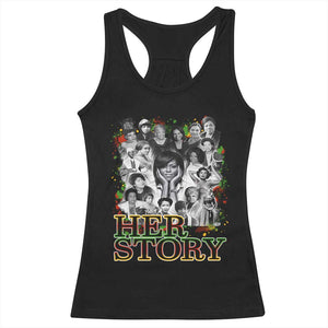 Black Women History Racerback Tank Top Her Story Black History Month TS11 Black Print Your Wear