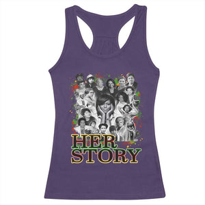 Black Women History Racerback Tank Top Her Story Black History Month TS11 Purple Print Your Wear