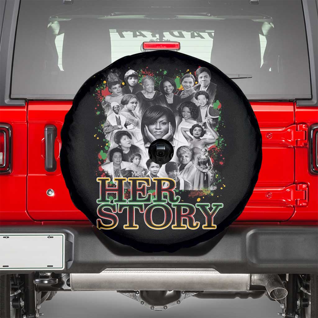 Black Women History Spare Tire Cover Her Story Black History Month TS11 Black Print Your Wear