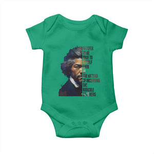 Frederick Douglass Quote Baby Onesie I Prefer To Be True To Myself Even At The Hazard Of Incurring The Ridicule Of Others TS11 Irish Green Print Your Wear