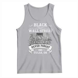 Never Forget Black Wall Street 1921 Tank Top Tulsa Oklahoma Black History Month TS11 Athletic Heather Print Your Wear
