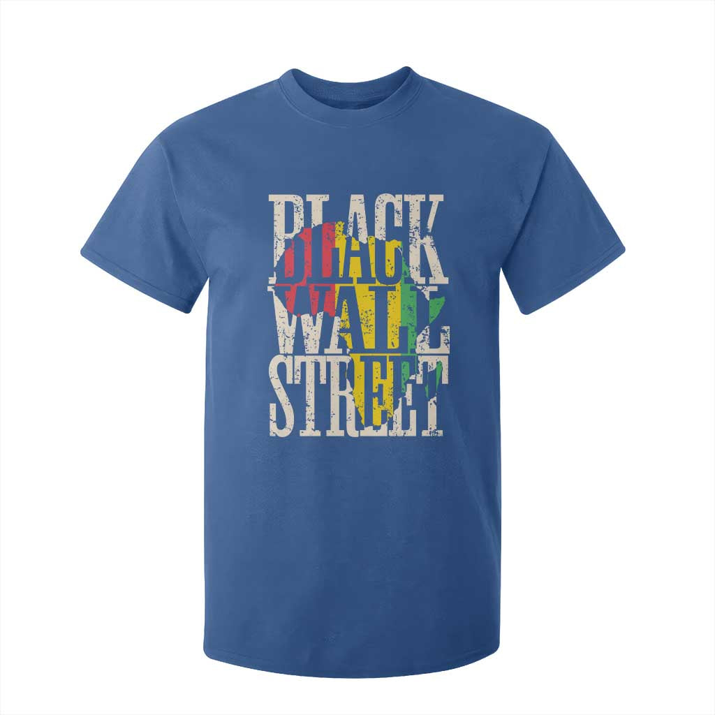 Black Wall Street T Shirt For Kid Tulsa Oklahoma Black History Month Africa Map TS11 Royal Blue Print Your Wear