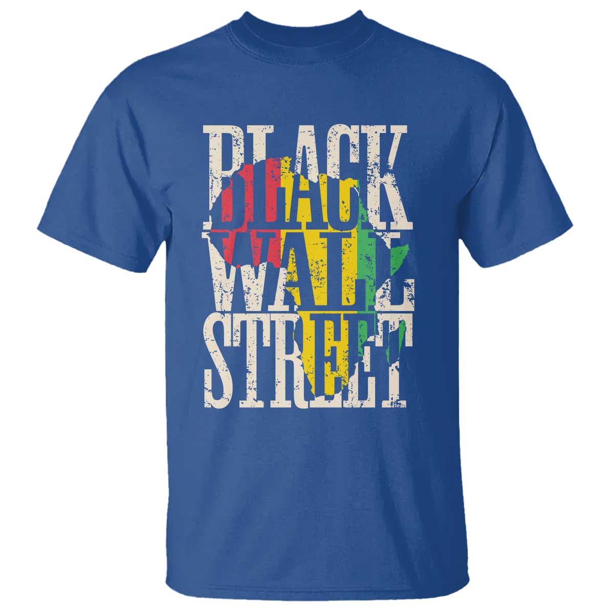 Black Wall Street T Shirt Tulsa Oklahoma Black History Month Africa Map TS11 Royal Blue Print Your Wear