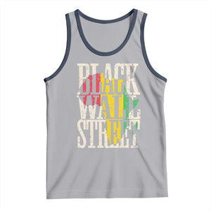 Black Wall Street Tank Top Tulsa Oklahoma Black History Month Africa Map TS11 Athletic Heather Navy Print Your Wear