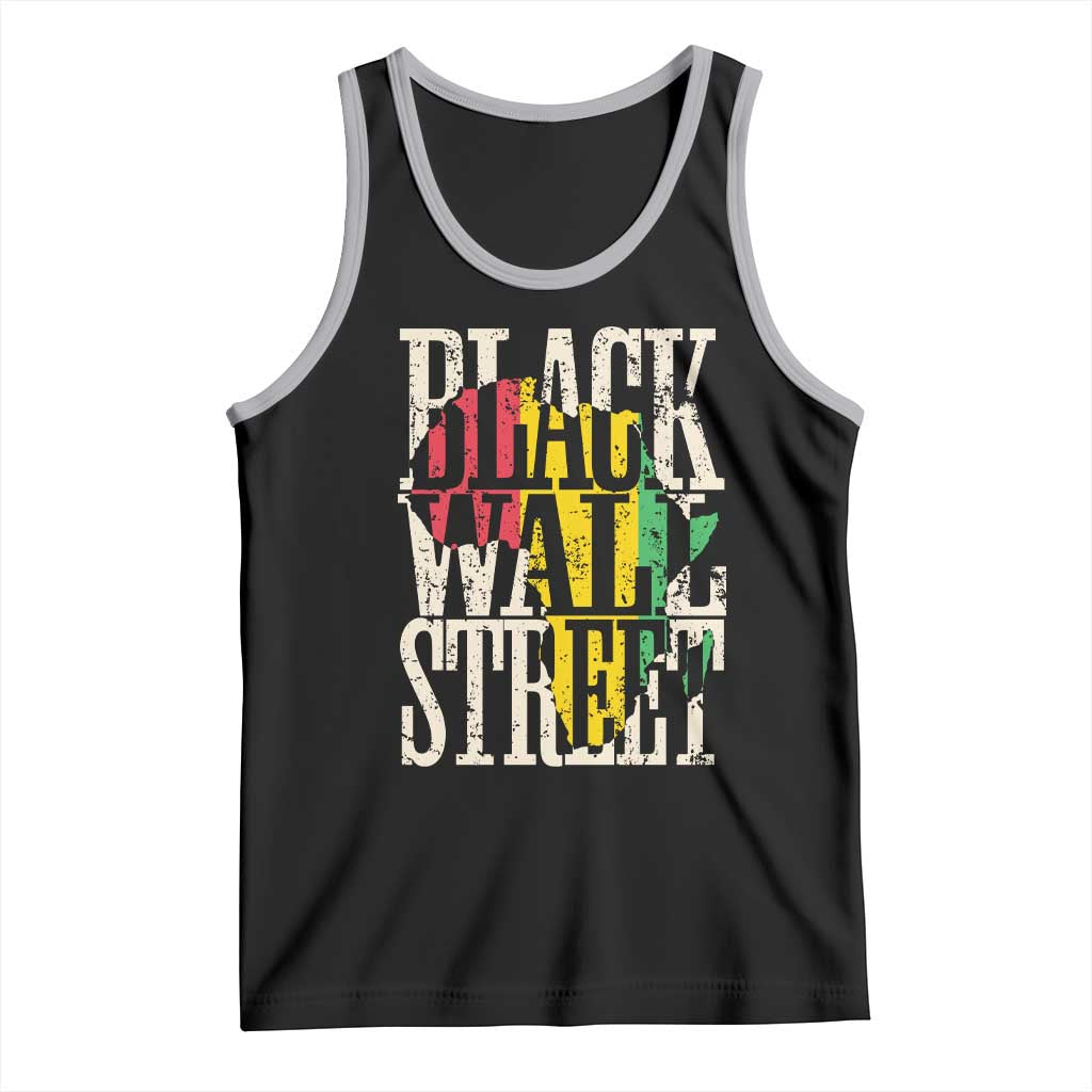 Black Wall Street Tank Top Tulsa Oklahoma Black History Month Africa Map TS11 Black Athletic Heather Print Your Wear