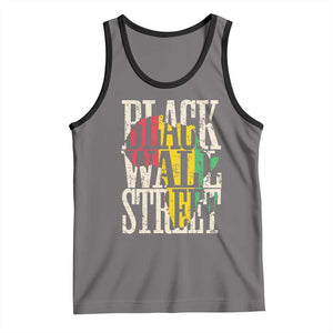 Black Wall Street Tank Top Tulsa Oklahoma Black History Month Africa Map TS11 Deep Heather Black Print Your Wear