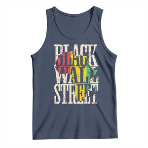 Black Wall Street Tank Top Tulsa Oklahoma Black History Month Africa Map TS11 Navy Print Your Wear