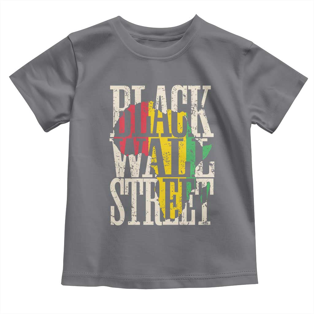 Black Wall Street Toddler T Shirt Tulsa Oklahoma Black History Month Africa Map TS11 Charcoal Print Your Wear