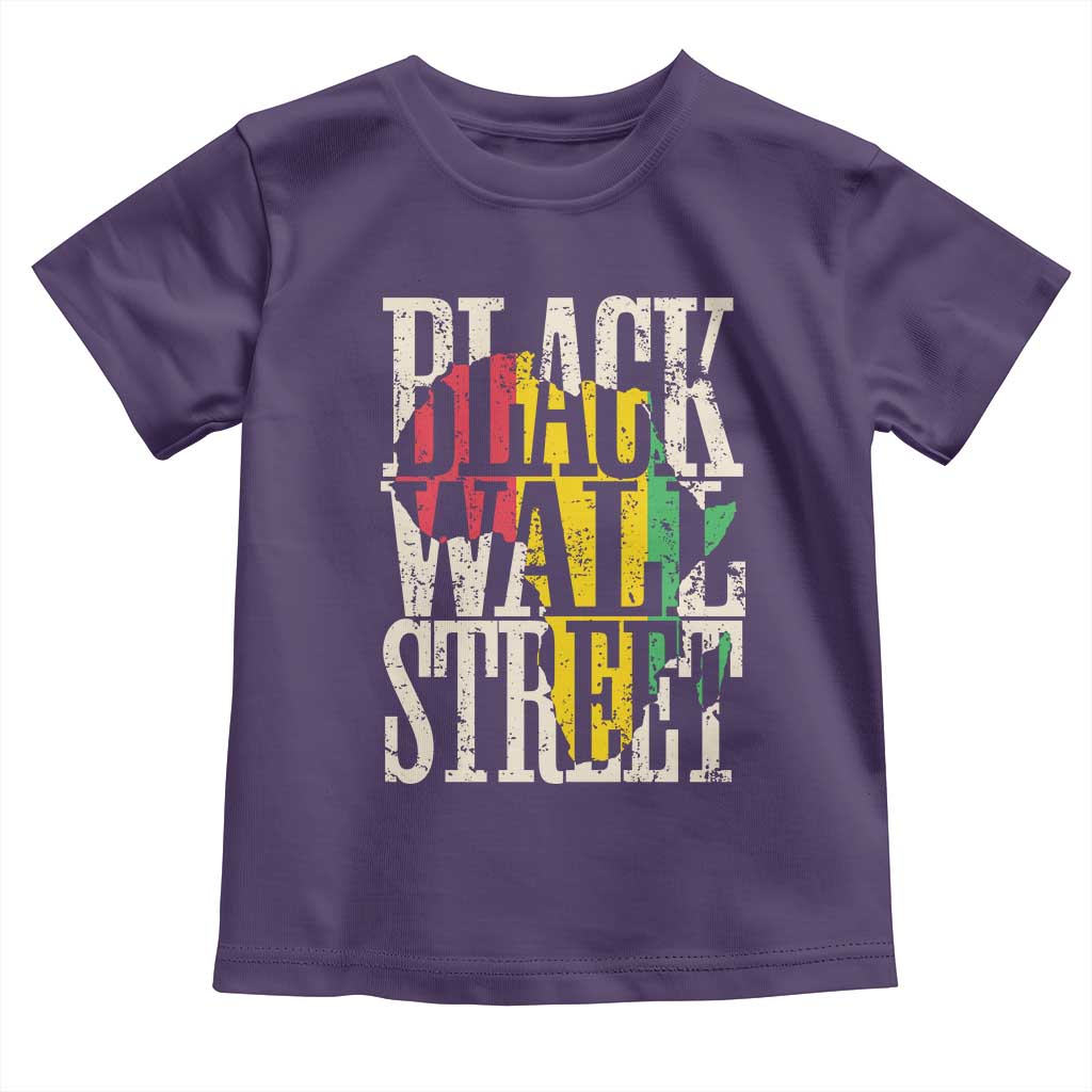 Black Wall Street Toddler T Shirt Tulsa Oklahoma Black History Month Africa Map TS11 Purple Print Your Wear