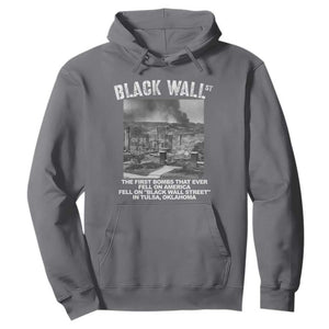 Black Wall Street First Bombs Hoodie Tulsa Oklahoma Black History Month TS11 Charcoal Print Your Wear