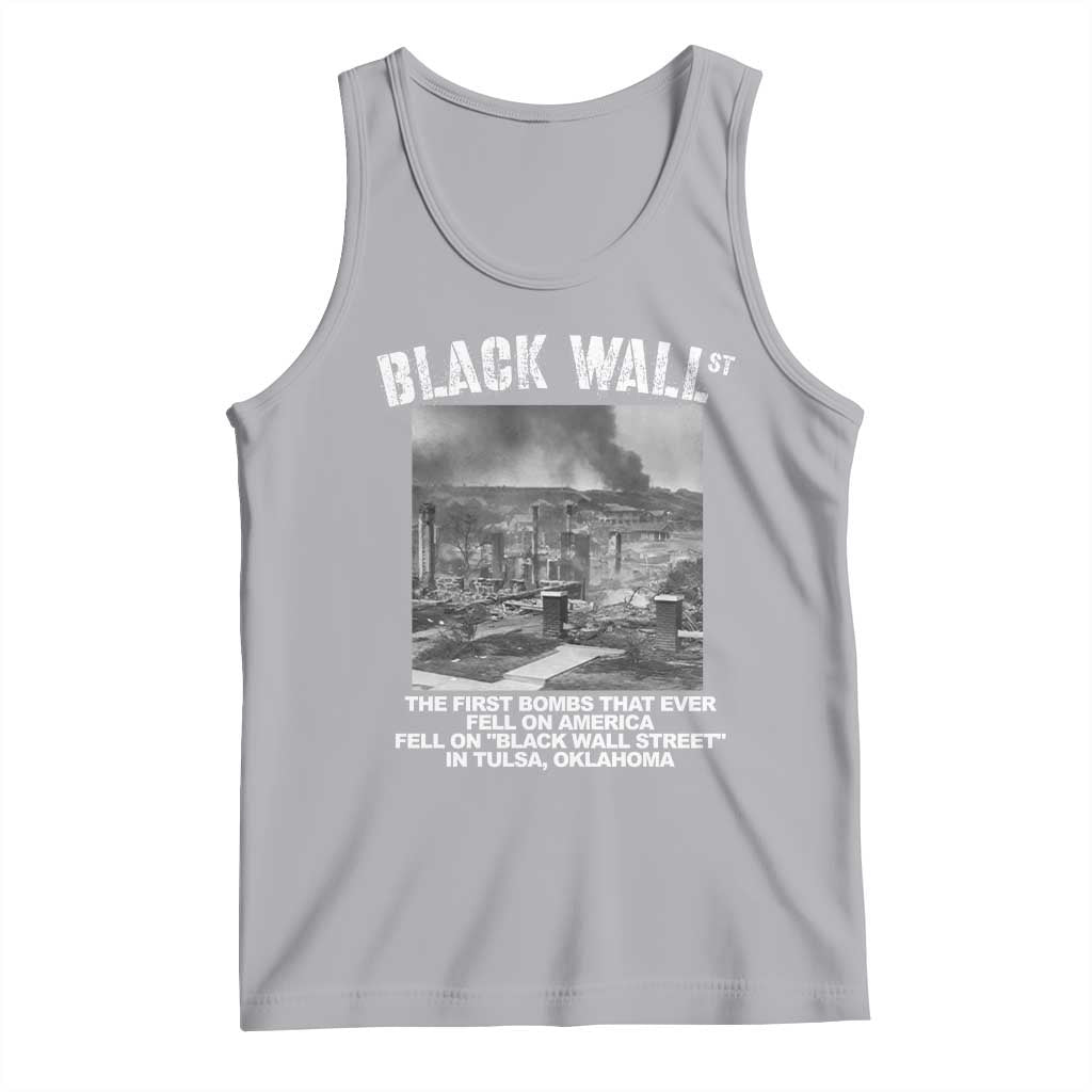 Black Wall Street First Bombs Tank Top Tulsa Oklahoma Black History Month TS11 Athletic Heather Print Your Wear